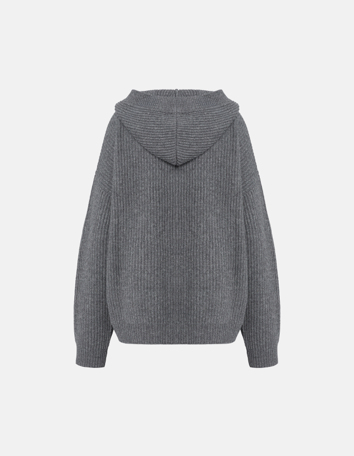 Cardigan in English rib-stitch