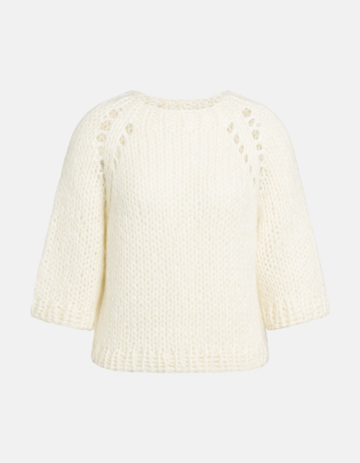 Maglia girocollo regular in mohair