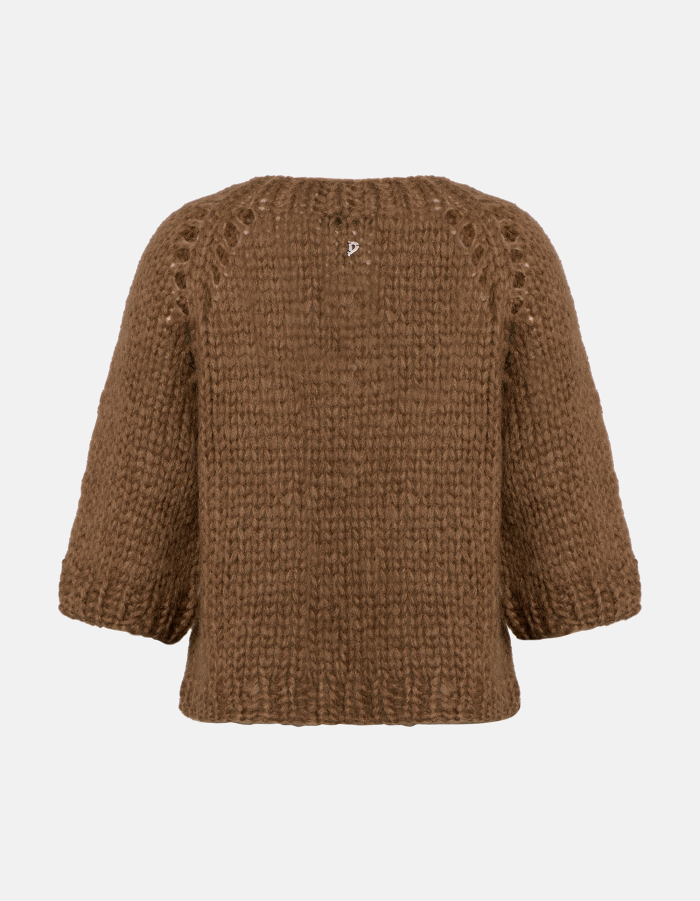 Regular-fit crew-neck jumper in mohair
