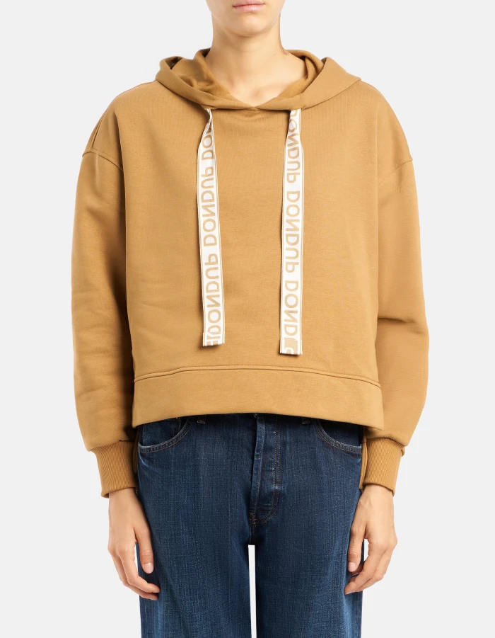 Felpa con cappuccio regular in cotone