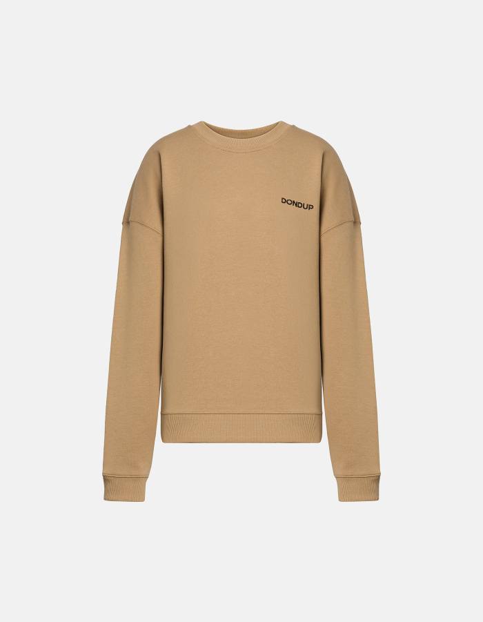 Oversized crew neck sweatshirt in cotton