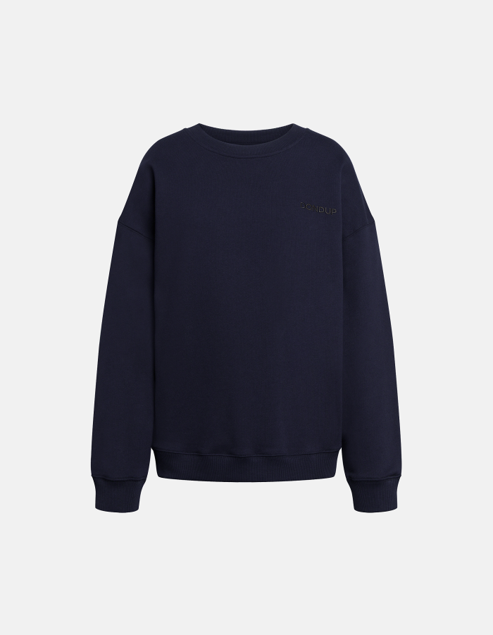Oversized crew neck sweatshirt in cotton
