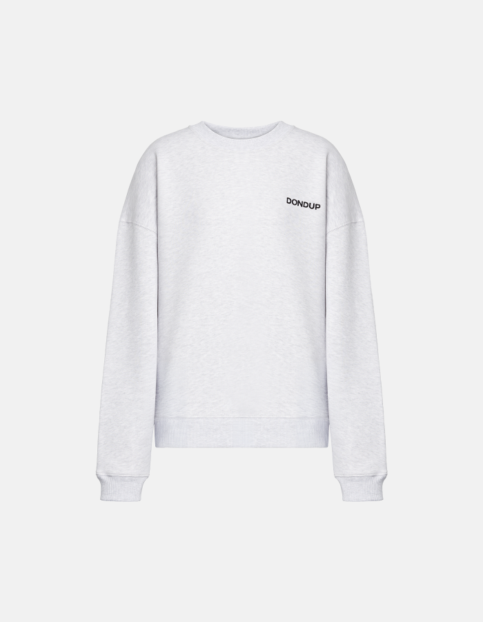 Oversized crew neck sweatshirt in cotton