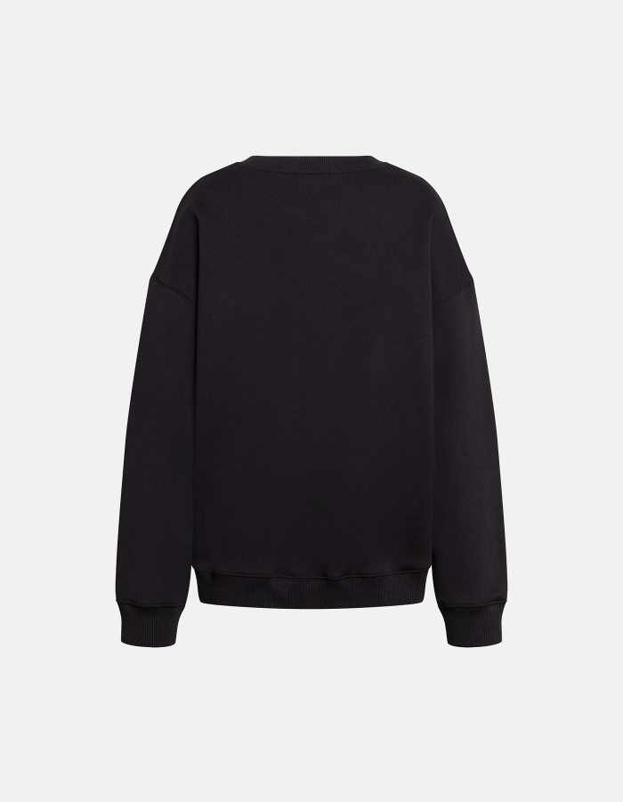 Oversize-Sweatshirt mit Rundhalsausschnitt aus Baumwolle