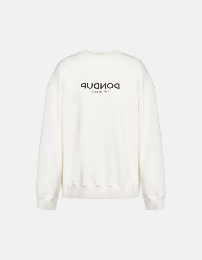 Felpa girocollo over in felpa diagonale