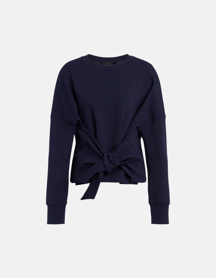 Regular-fit crew-neck sweatshirt in double jersey