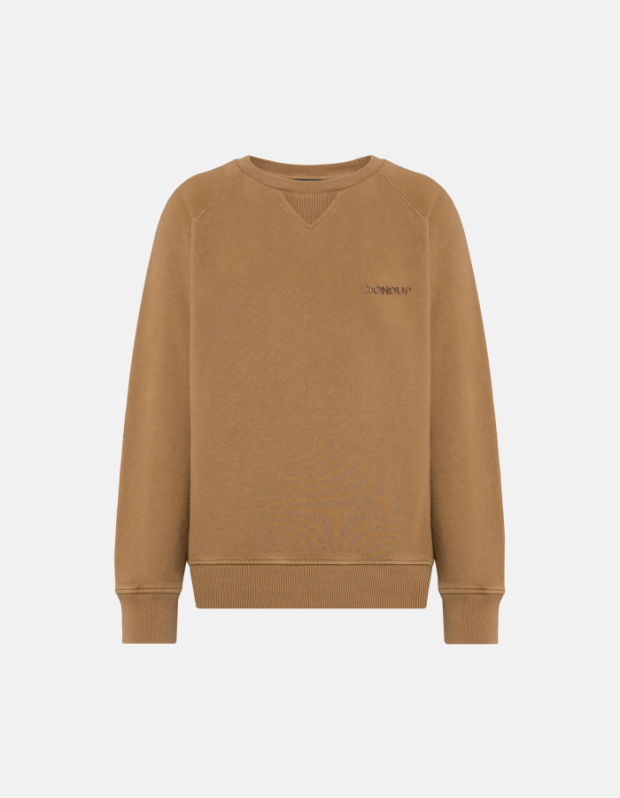 Regular-fit crew-neck cotton sweatshirt