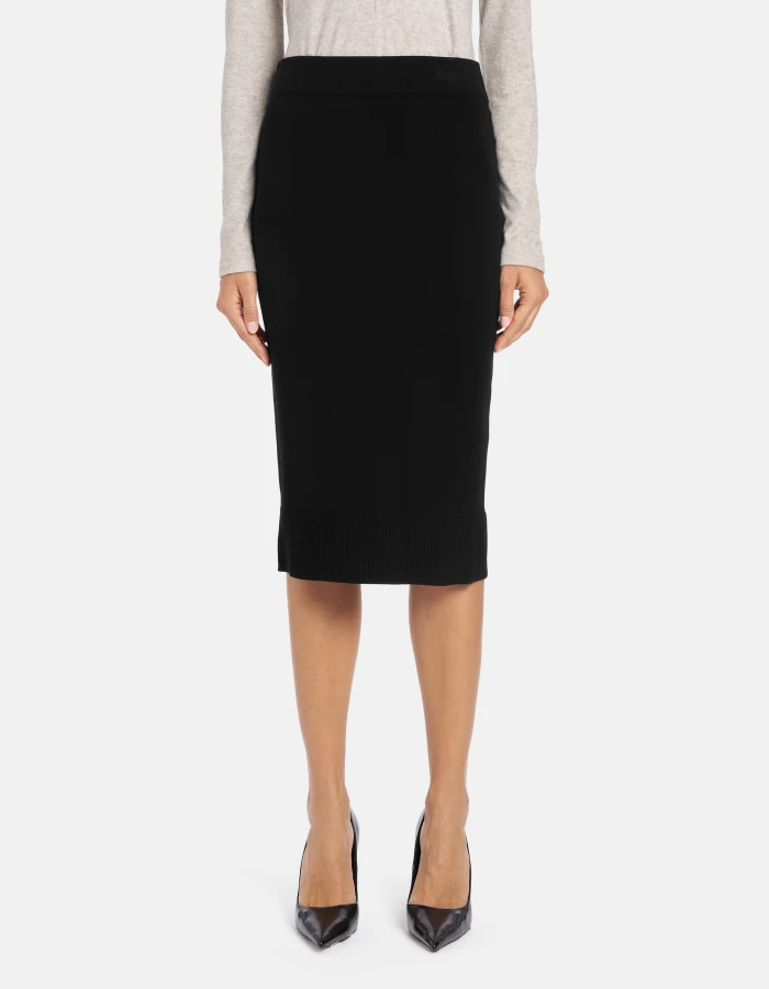 Longuette skirt in viscose