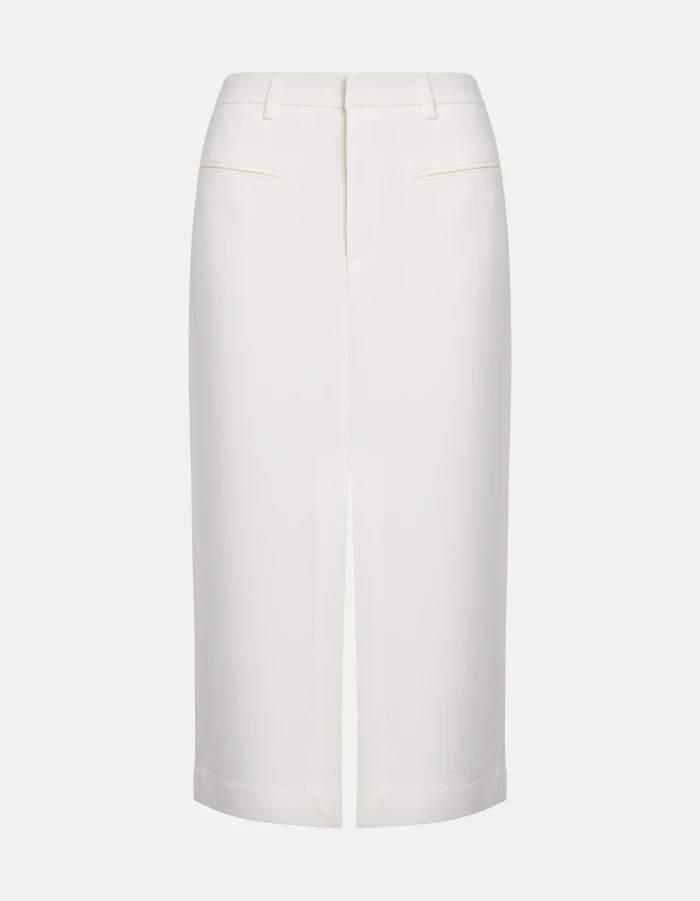 Midi skirt in viscose crepe