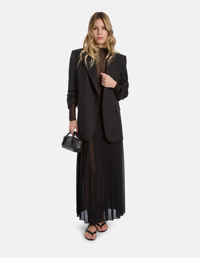 Long skirt in georgette