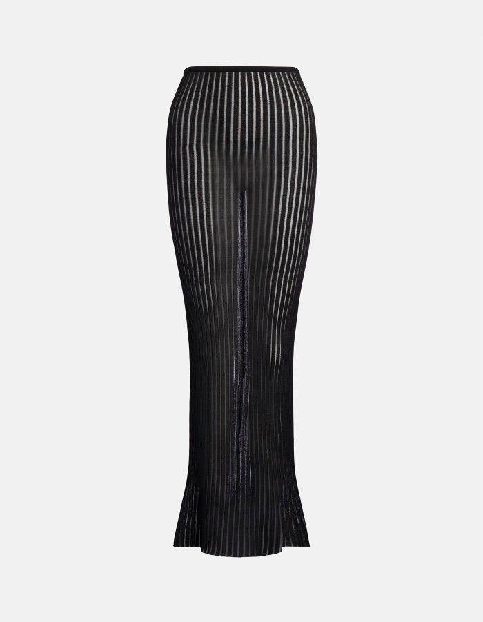 Gonna slim in maglia lurex