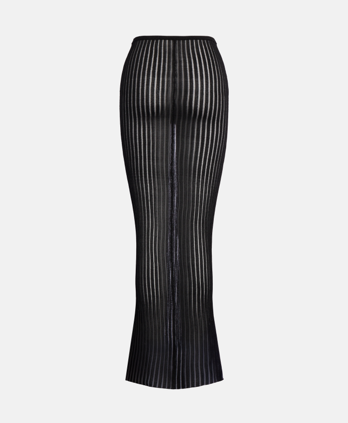 Gonna slim in maglia lurex