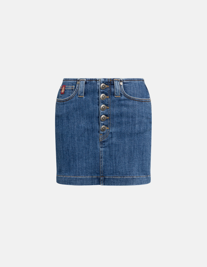 Gonna mini in denim stretch