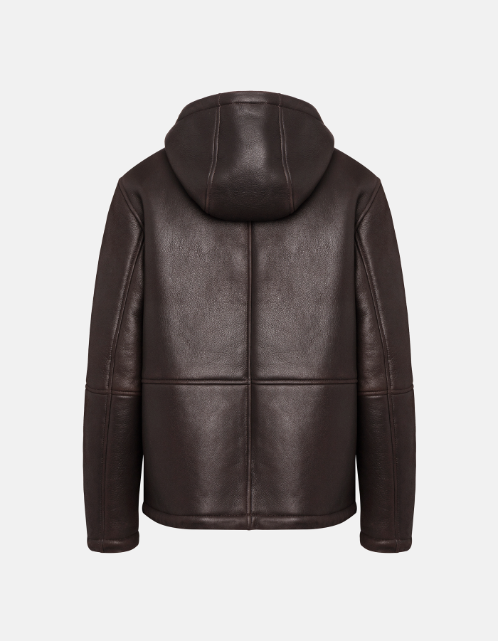 Regular-fit shearling jacket