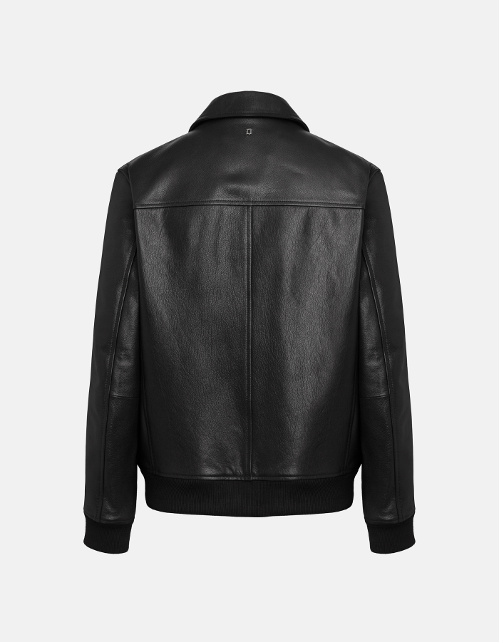Regular-fit bomber jacket in nappa leather