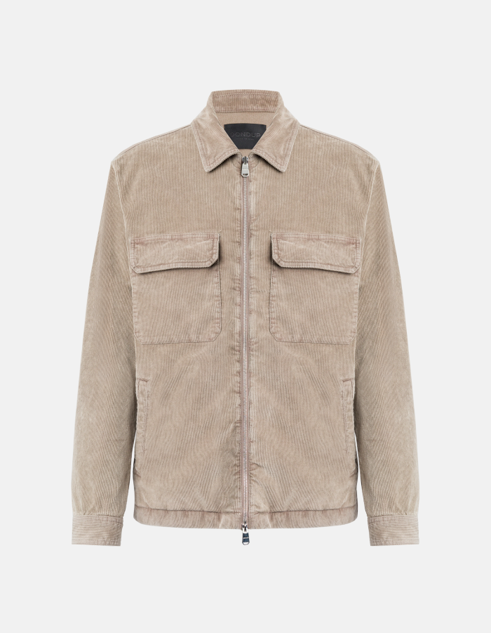 Regular-fit jacket in stretch velvet