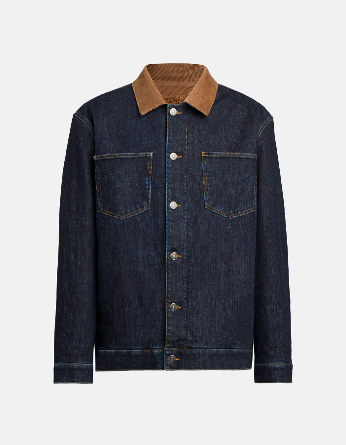 Regular-fit jacket in stretch denim