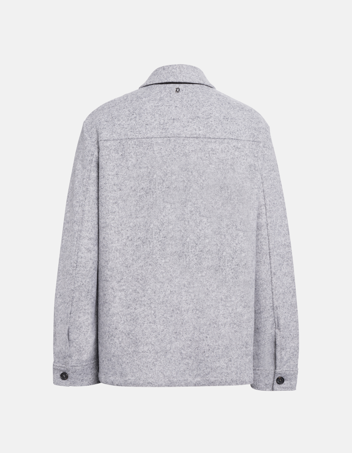 Regular-fit field jacket in wool blend