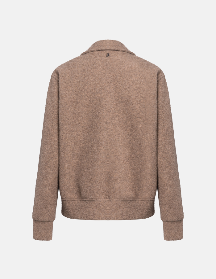 Regular-fit jacket in double wool