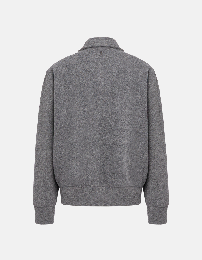 Regular-fit jacket in double wool