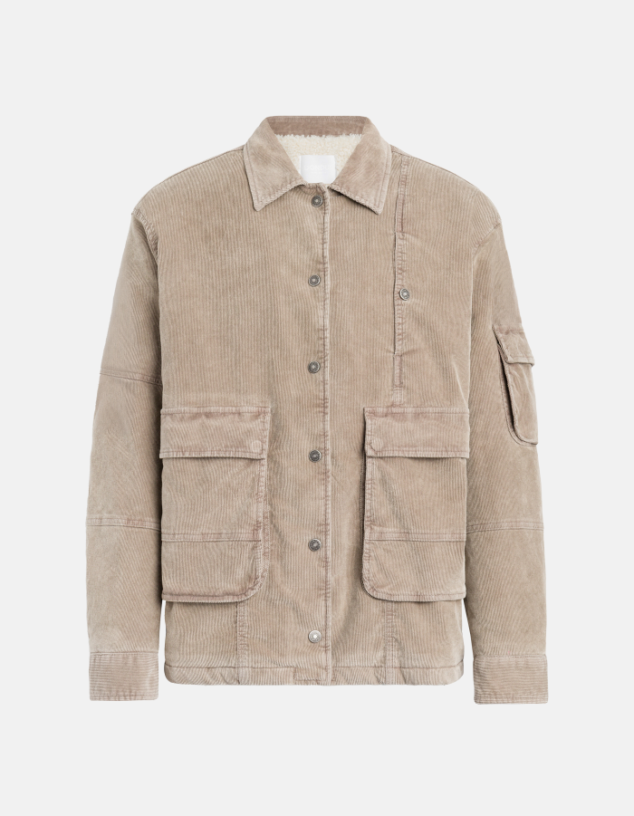 Regular-fit jacket in stretch velvet