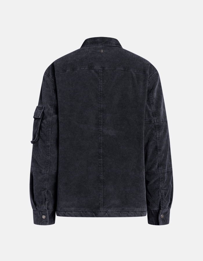 Regular-fit jacket in stretch velvet