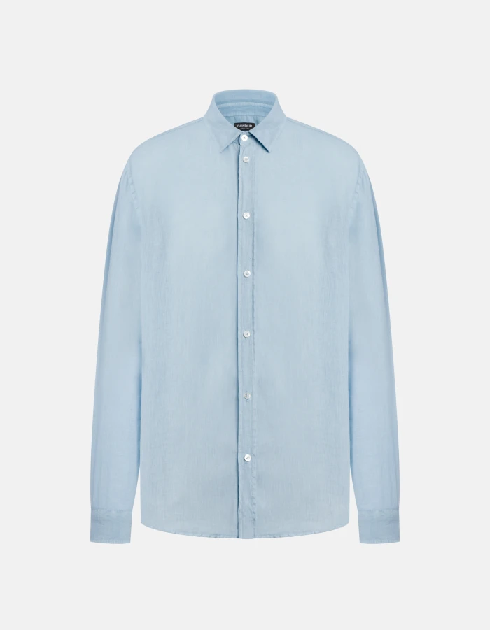 Regular-fit linen shirt