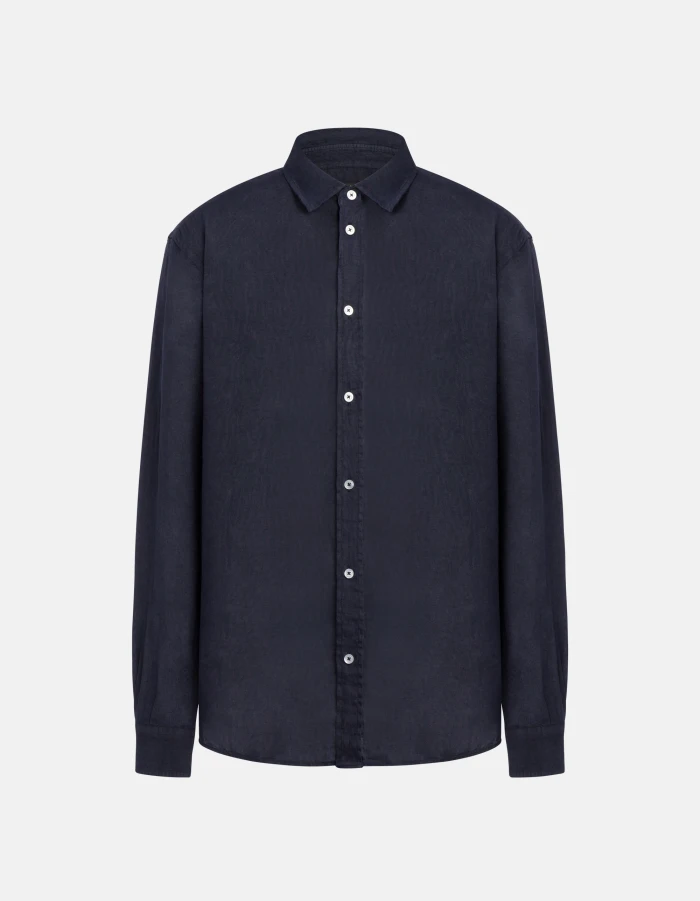Regular-fit linen shirt
