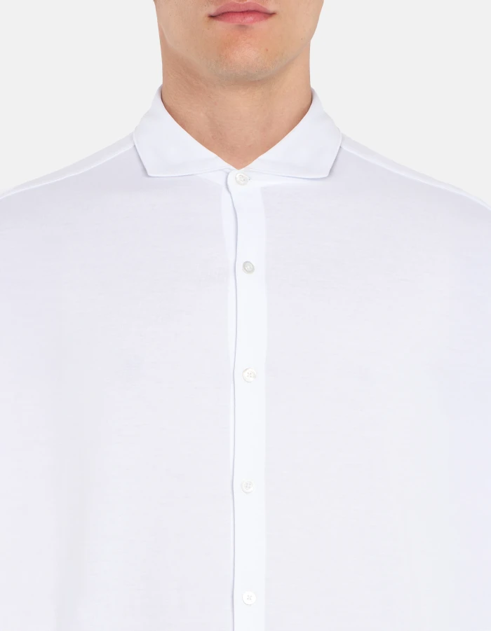 Camicia regular in jersey