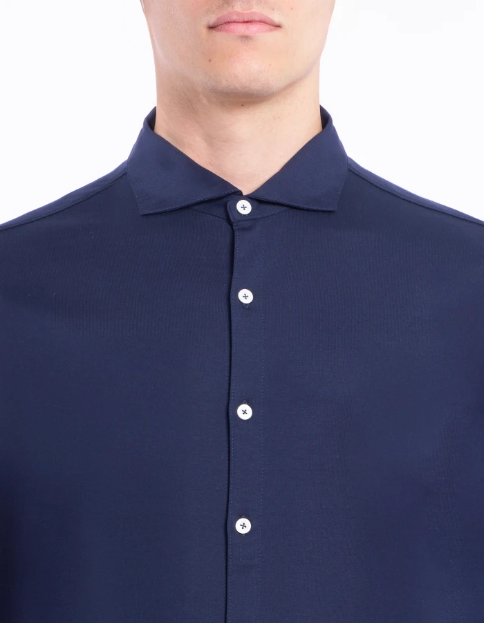 Camicia regular in jersey