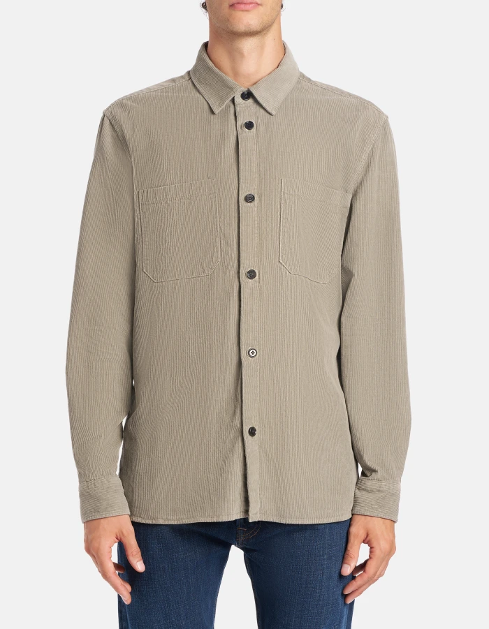 Overshirt in thousand-rib corduroy