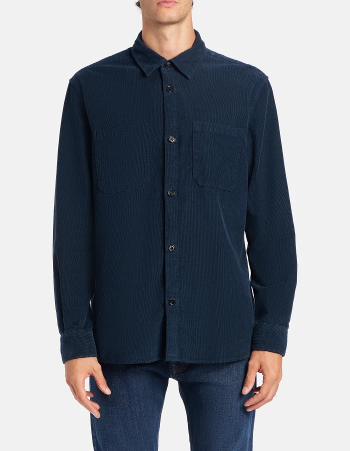 Overshirt in thousand-rib corduroy