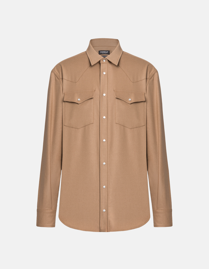 Regular-fit Western shirt in flannel