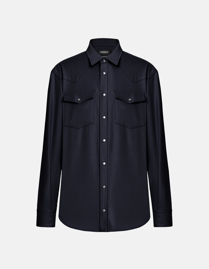 Regular-fit Western shirt in flannel