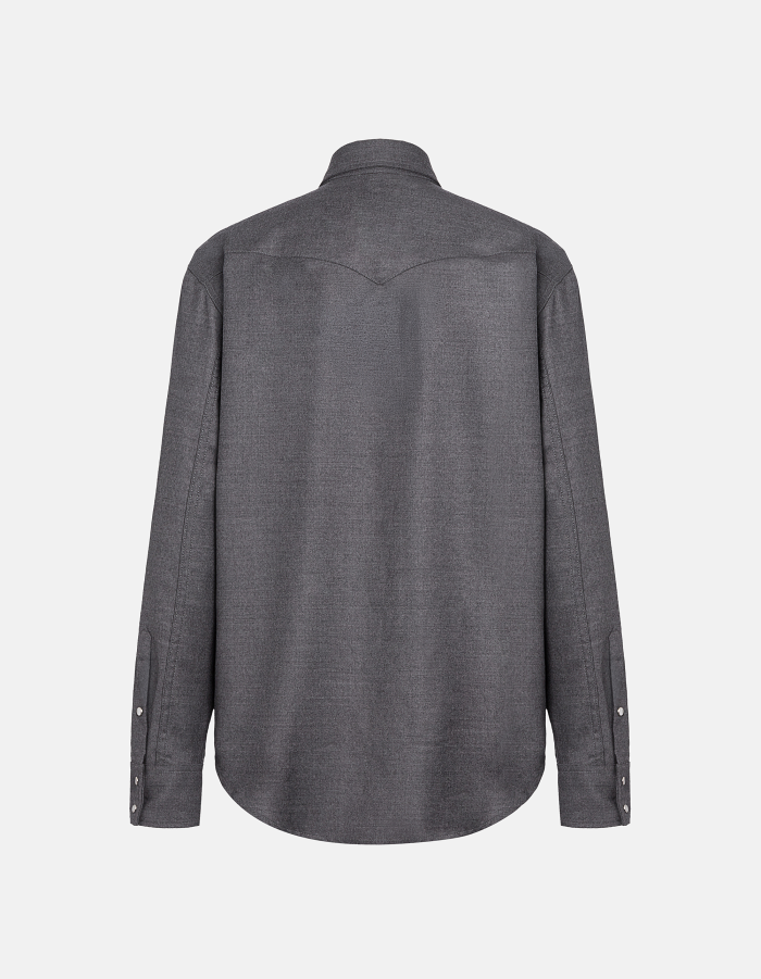 Regular-fit Western shirt in flannel