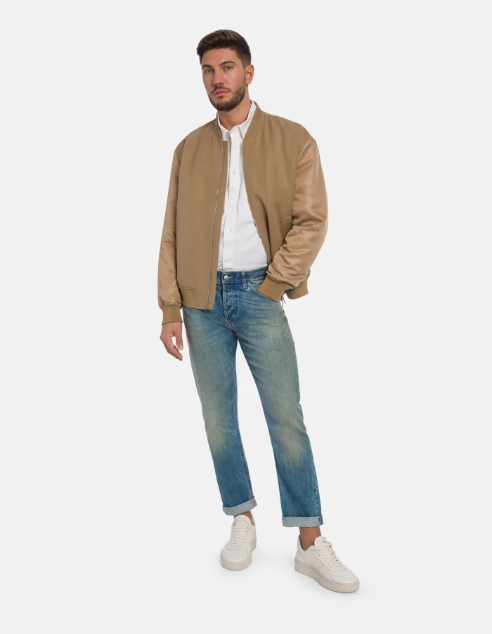Regular-fit shirt in lightweight gabardine