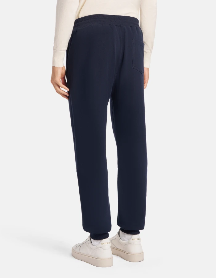 Jogger regular in felpa di cotone