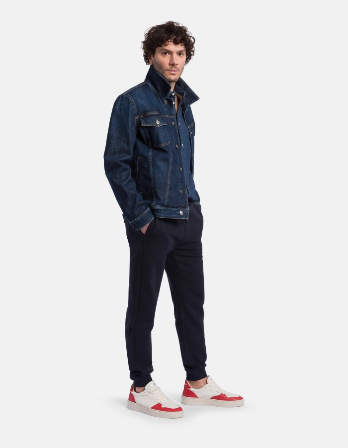 Regular-fit joggers in cotton fleece