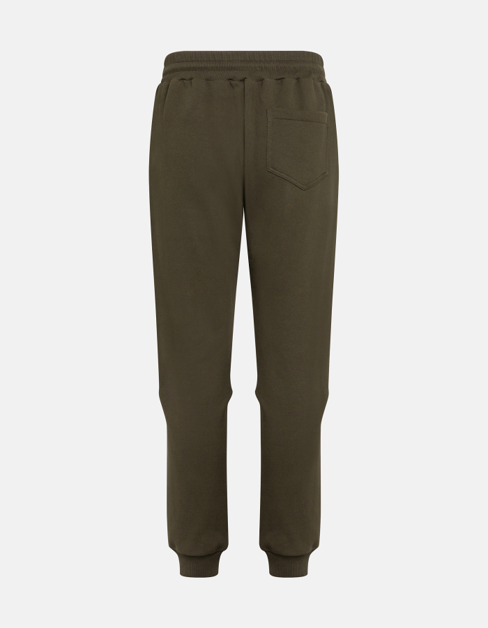 Pantaloni jogger regular in felpa di cotone