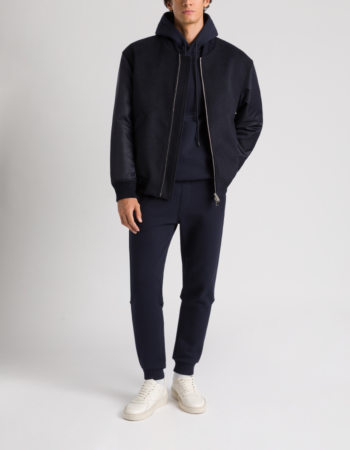 Regular-fit joggers in cotton fleece
