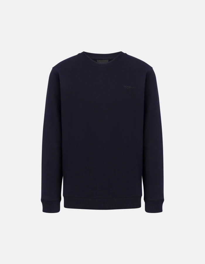 Regular-fit crew-neck cotton sweatshirt
