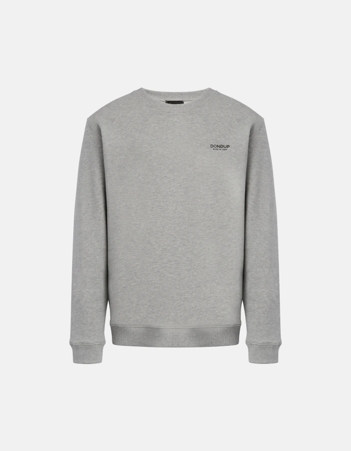 Regular-fit crew-neck cotton sweatshirt