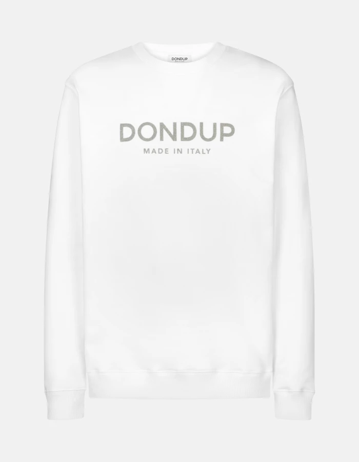 Regular-fit crew-neck cotton sweatshirt