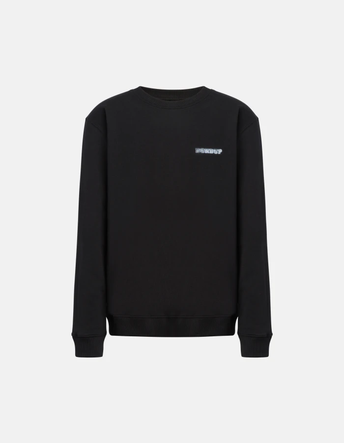 Regular-fit crew-neck cotton sweatshirt
