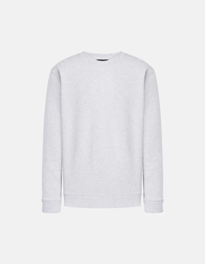 Regular-fit crew-neck cotton sweatshirt