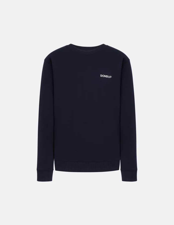 Regular-fit crew-neck cotton sweatshirt