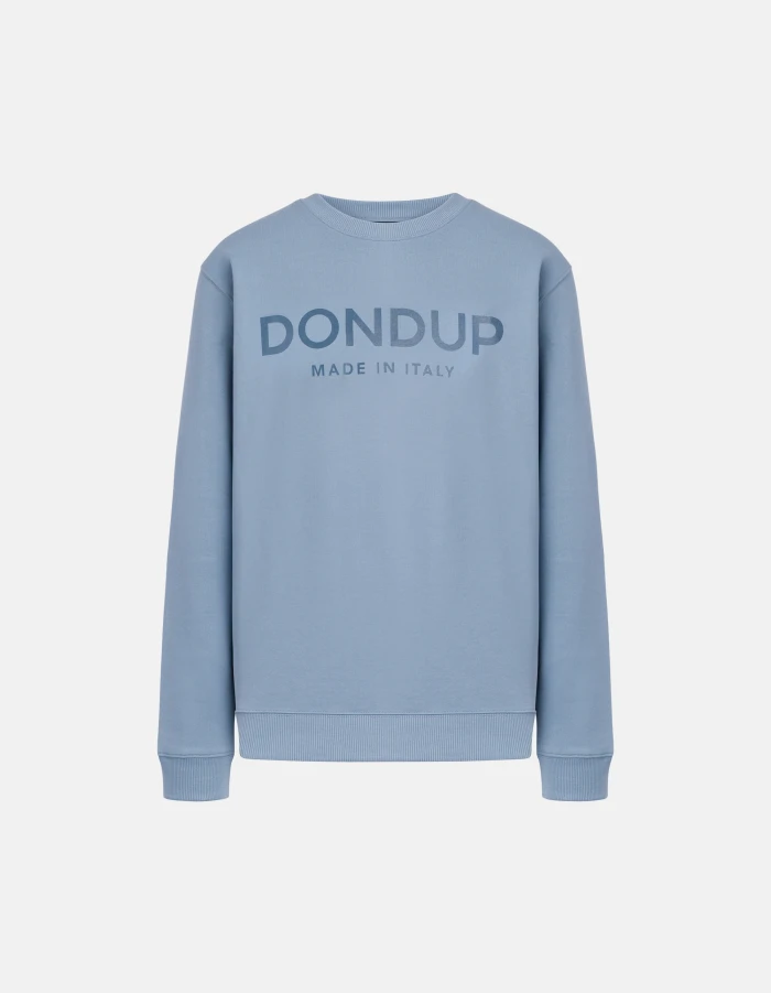 Regular-fit crew-neck cotton sweatshirt
