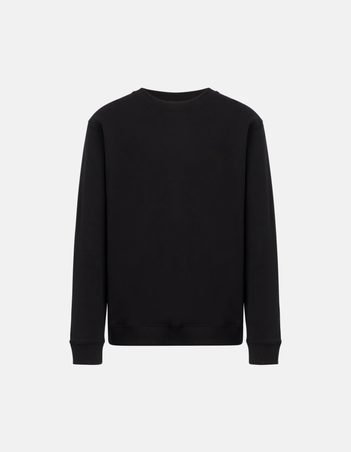 Regular-fit crew-neck cotton sweatshirt