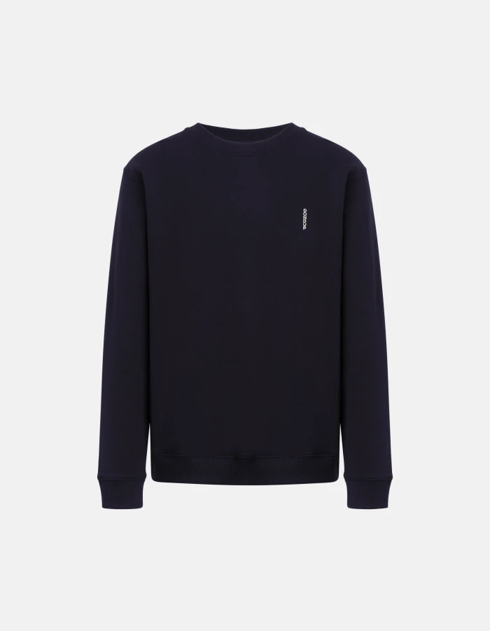 Regular-fit crew-neck cotton sweatshirt