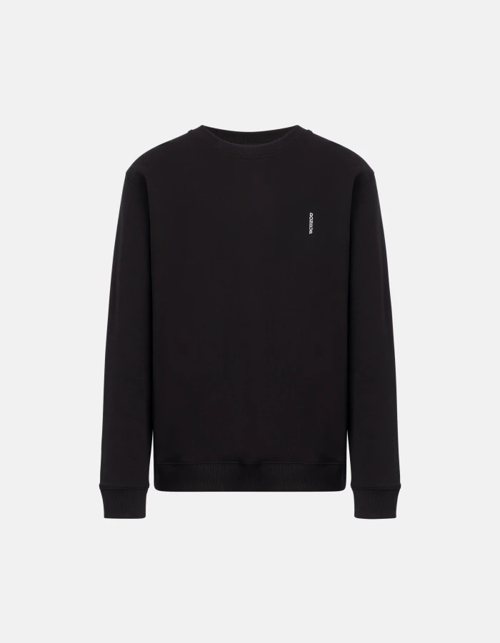 Regular-fit crew-neck cotton sweatshirt